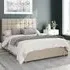 Sinatra King Size Ottoman Bed with Storage - Cream