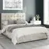 Sinatra King Size Ottoman Bed with Storage - Cream, Velvet