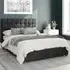 Sinatra Single Ottoman Bed with Storage - Black, Velvet