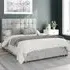 Sinatra Super King Ottoman Bed with Storage - Silver, Velvet