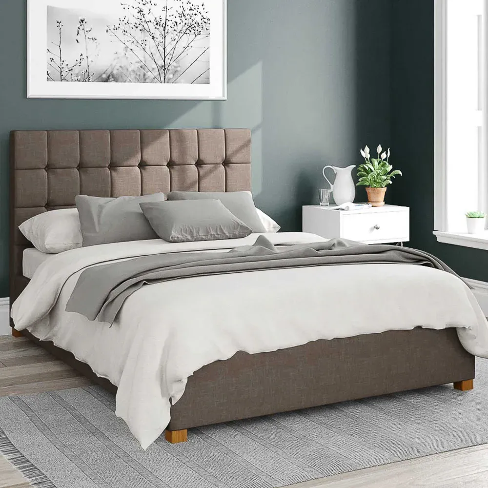 Sinatra Super King Ottoman Bed with Storage - Slate