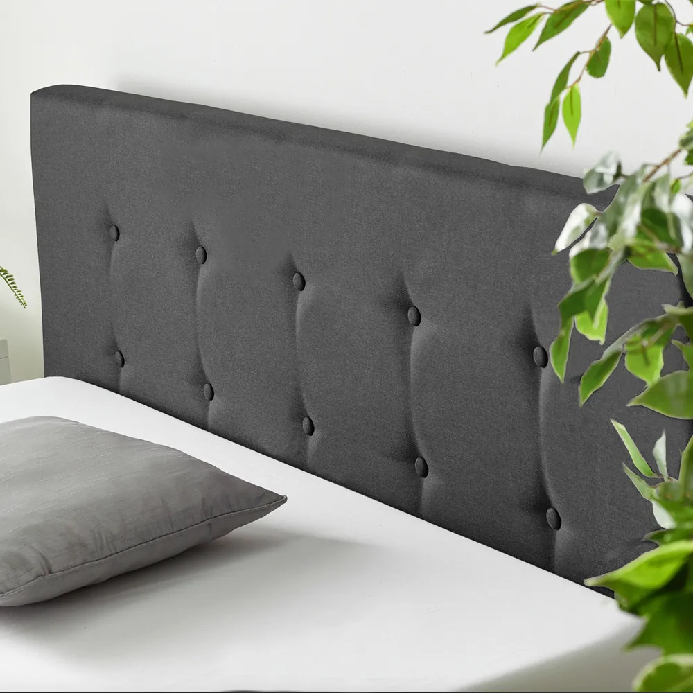 Single Ottoman Storage Bed with End Lift - Black, Linen