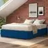 Single Plush Platform Ottoman Bed with Storage - Navy