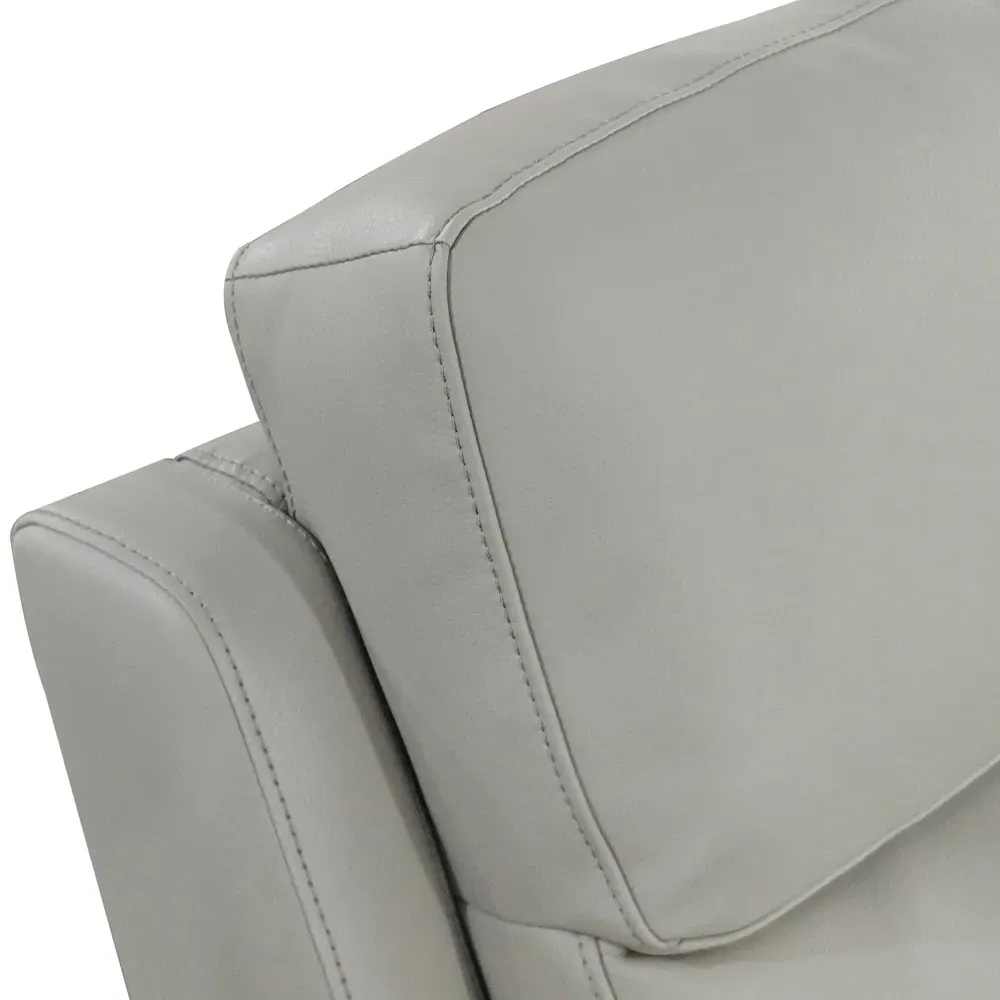 Kingsmere 2-Seater Power Recliner Sofa with USB - Grey, Leather