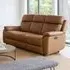 Kingsmere 3-Seater Power Recliner Sofa with USB - Tan, Leather
