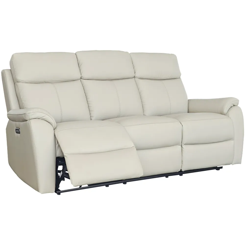 Kingsmere 5-Seater Power Recliner Sofa Set with USB - Grey