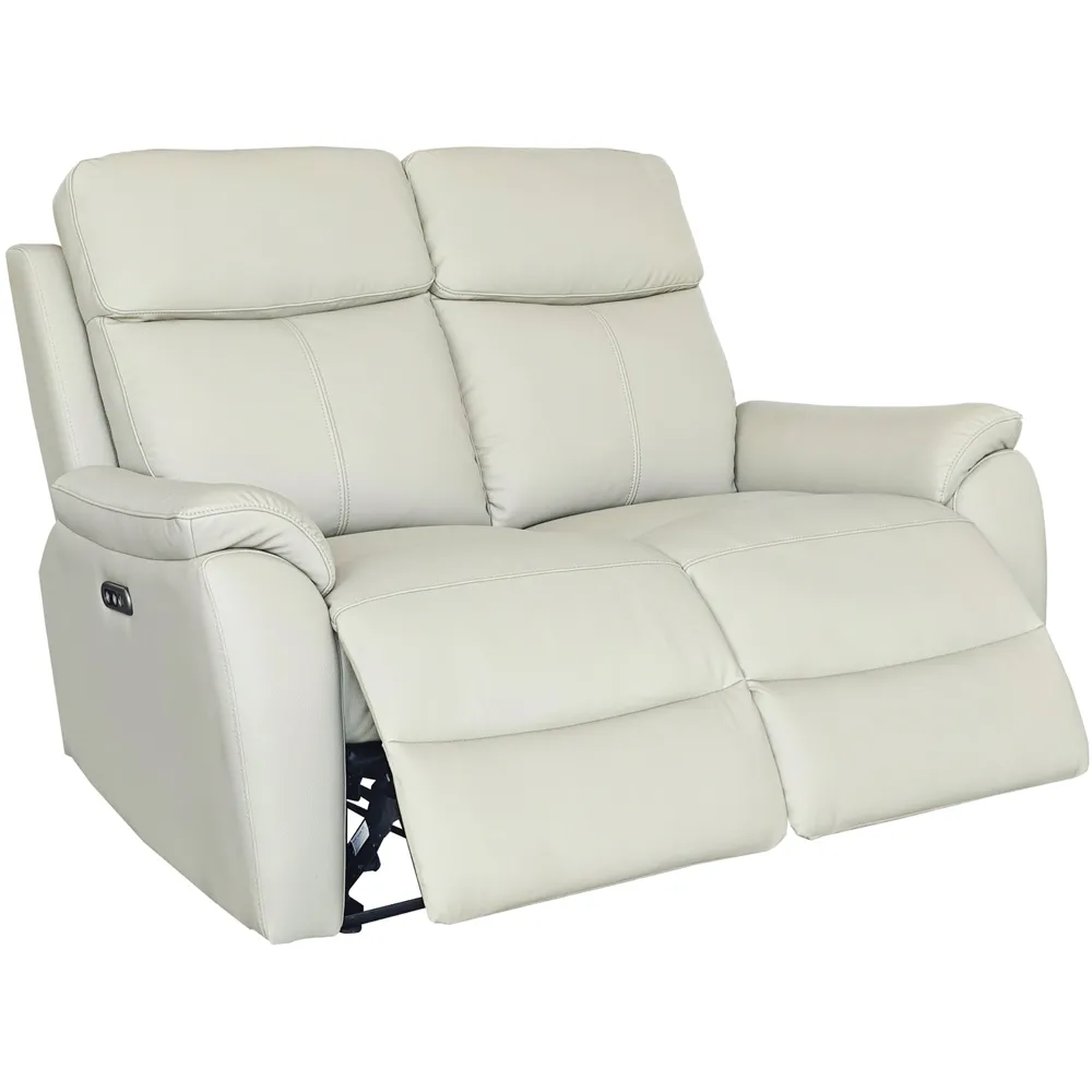 Kingsmere 5-Seater Power Recliner Sofa Set with USB - Grey