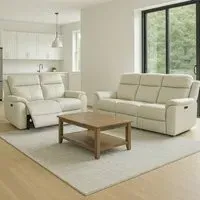 Kingsmere 5-Seater Power Recliner Sofa Set with USB - Grey