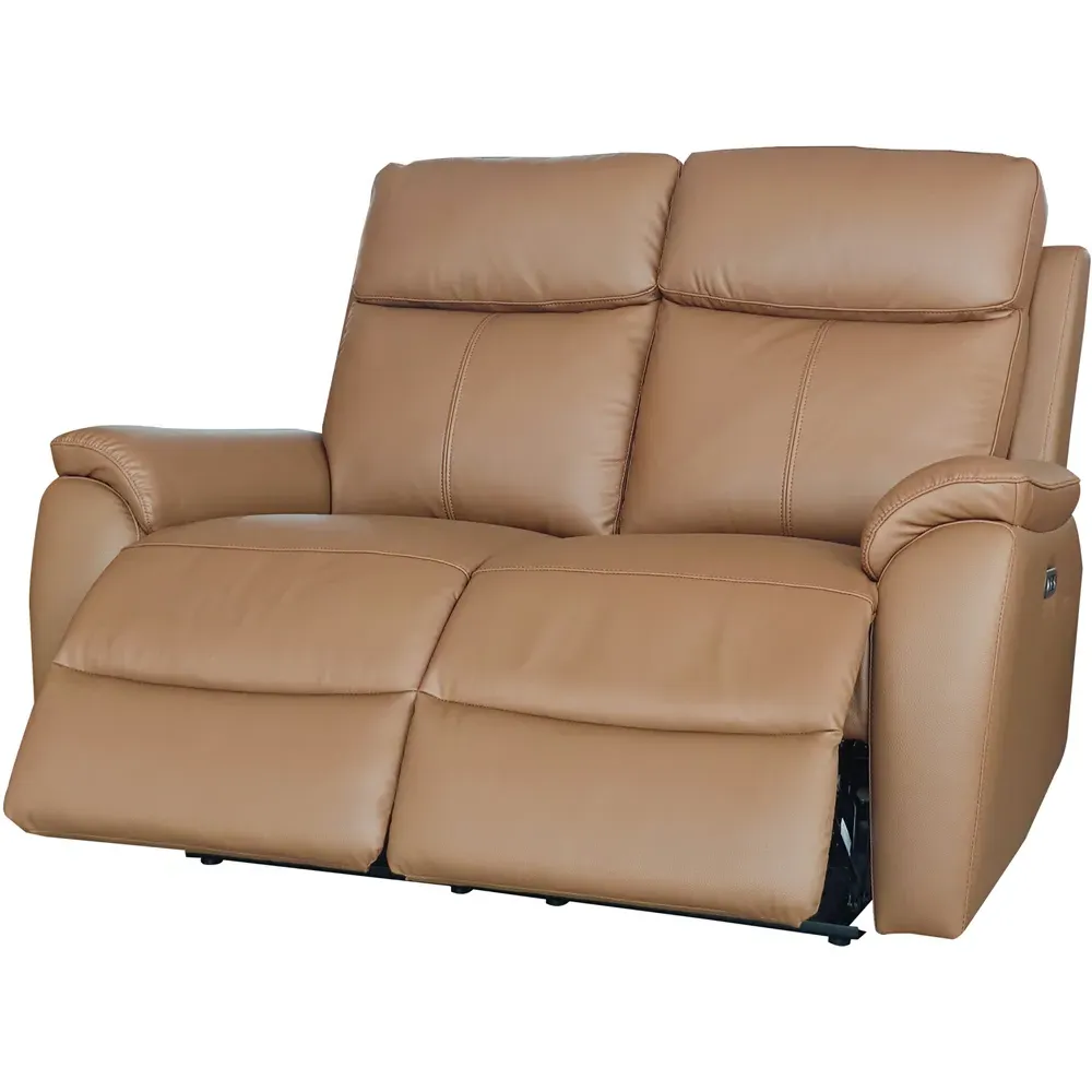 Kingsmere 5-Seater Power Recliner Sofa Set with USB - Tan