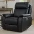 Kingsmere Power Recliner Armchair with USB - Black, Leather