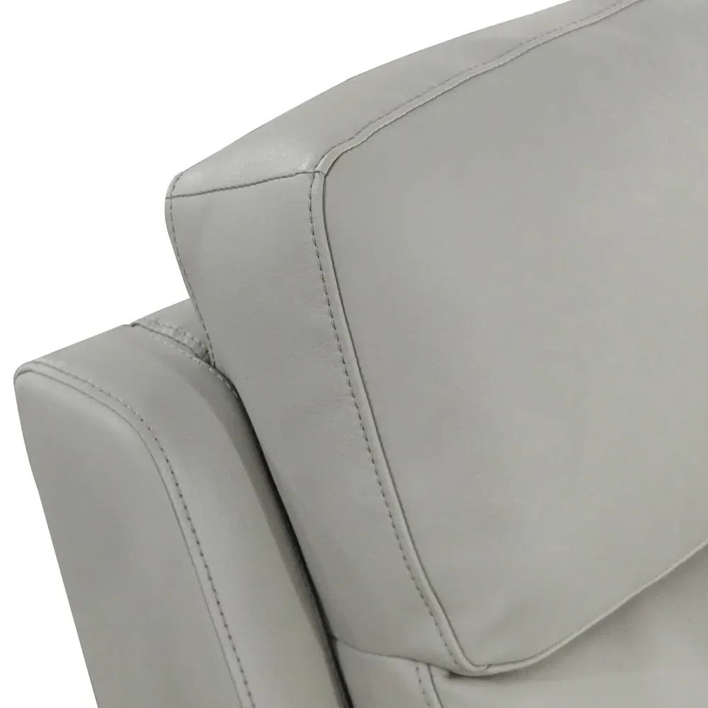 Kingsmere Power Recliner Armchair with USB - Grey, Leather