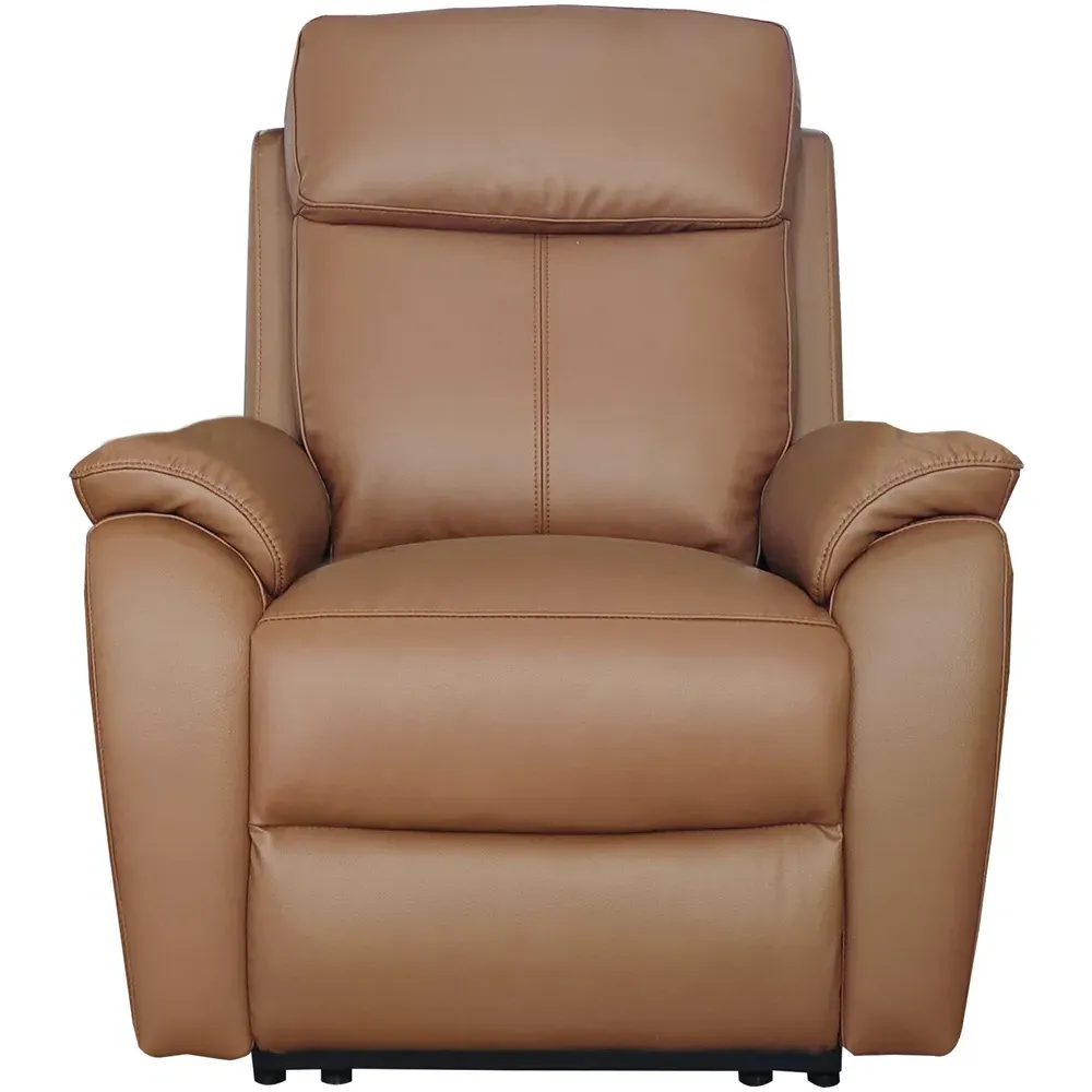 Kingsmere Power Recliner Armchair with USB - Tan, Leather