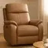 Kingsmere Power Recliner Armchair with USB - Tan, Leather