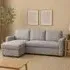 Nexis 3-Seater Right Hand Chaise Corner Sofa Bed - Grey