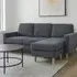 Pad 3-Seater Compact Sofa with Reversible Chaise - Charcoal