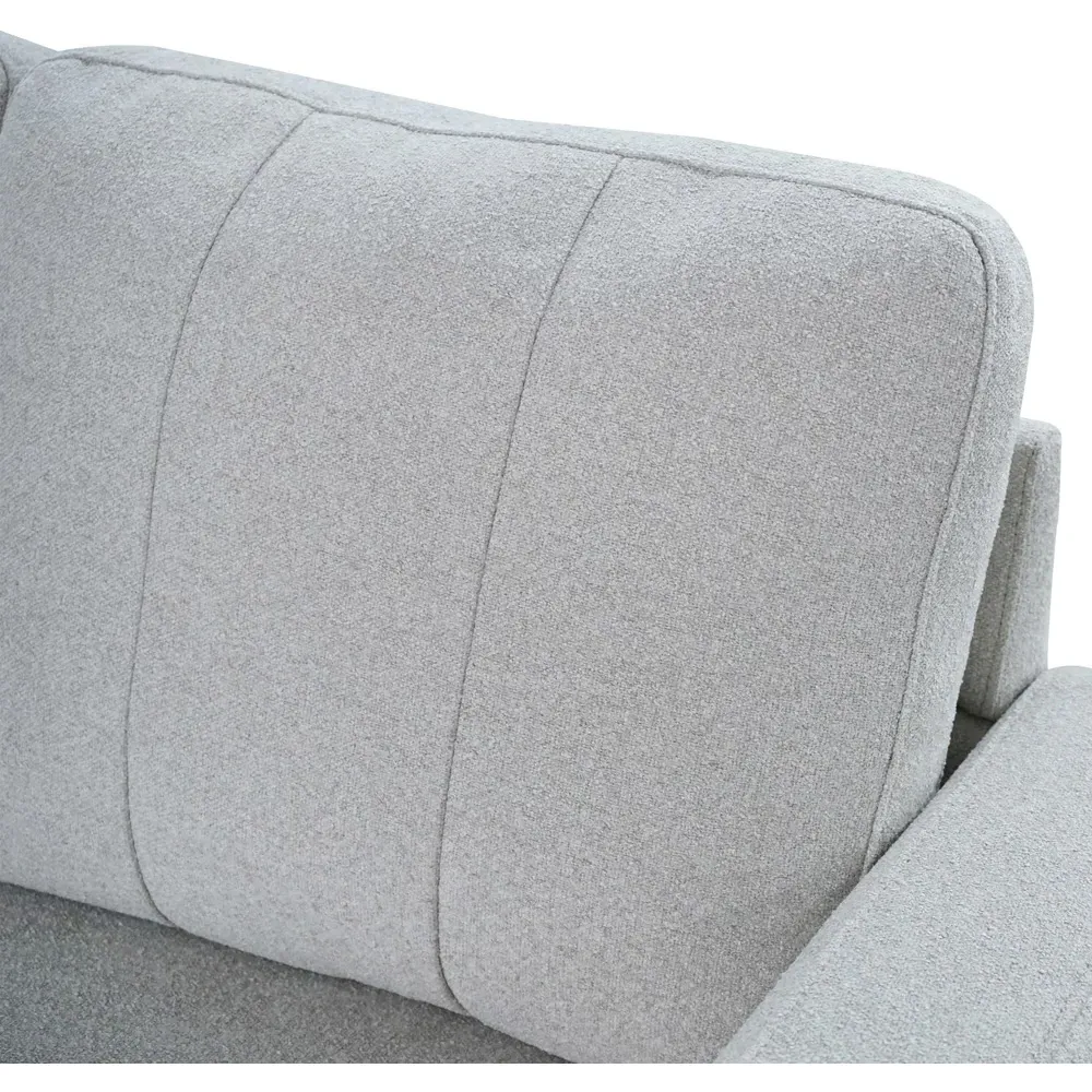 Pad 3-Seater Compact Sofa with Reversible Chaise - Grey