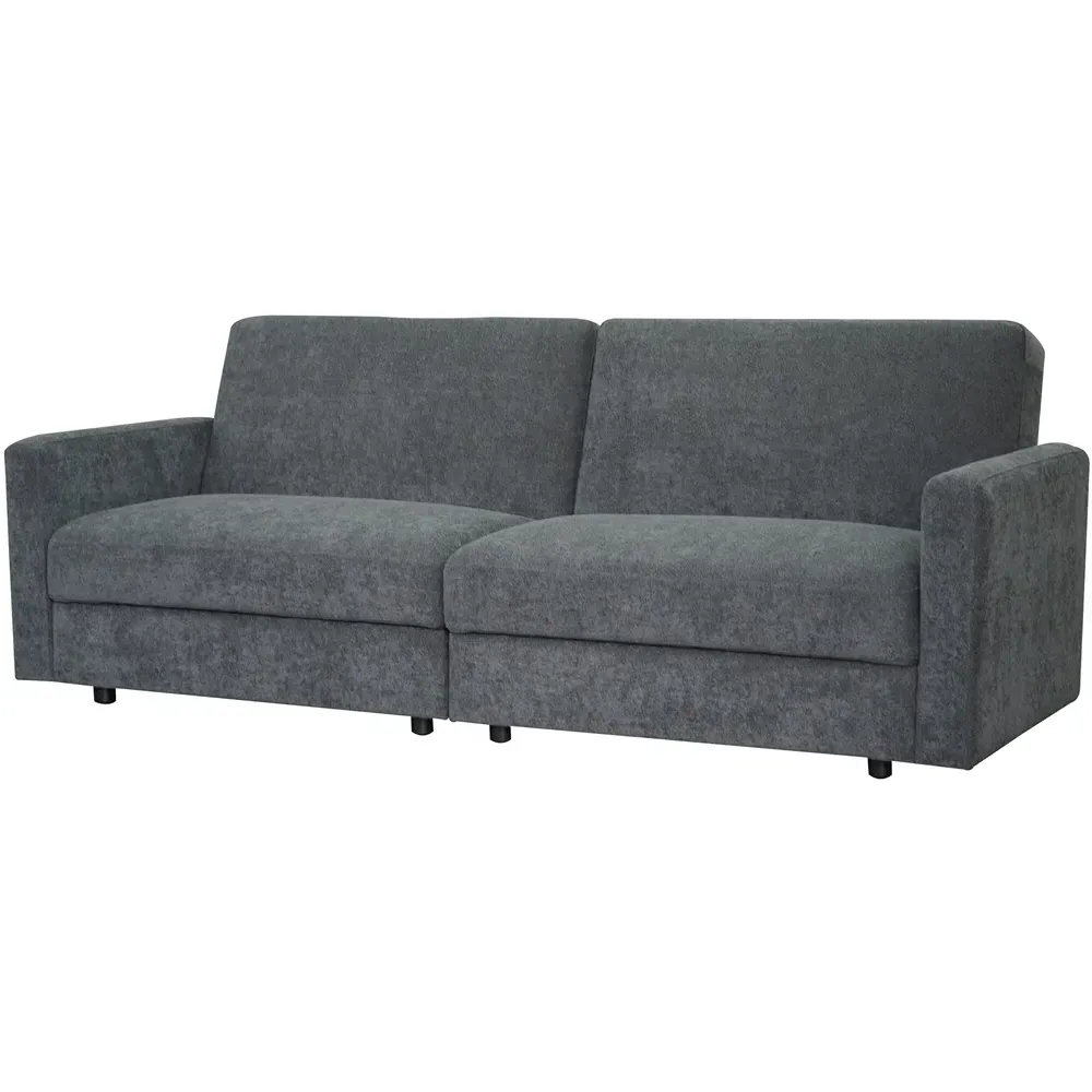Vault 2-Seater Sofa Bed with Dual Storage - Charcoal