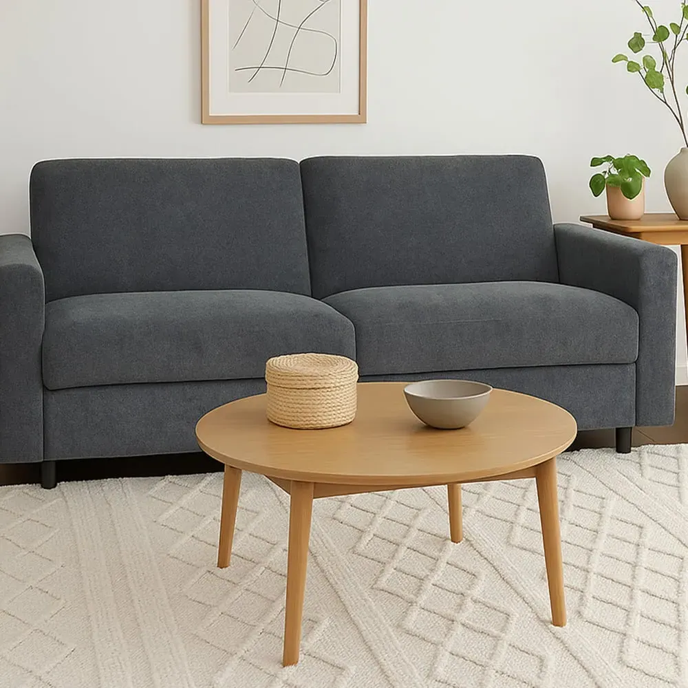 Vault 2-Seater Sofa Bed with Dual Storage - Charcoal image