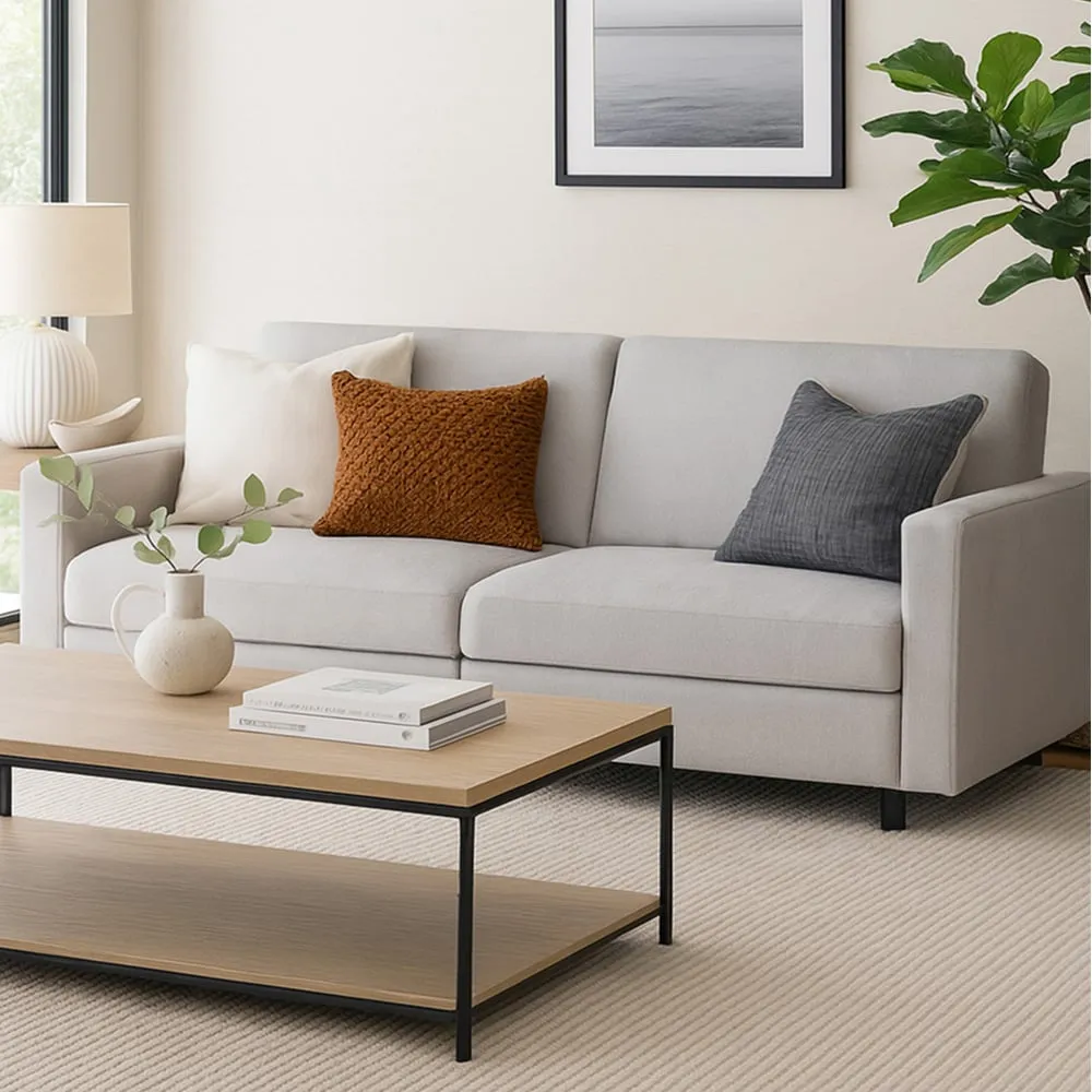 Vault 2-Seater Sofa Bed with Dual Storage - Grey