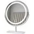 CARME Home Round Touch Sensor Light Mirror - Silver, Marble