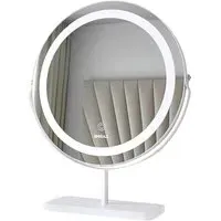 CARME Home Round Touch Sensor Light Mirror - White, Marble