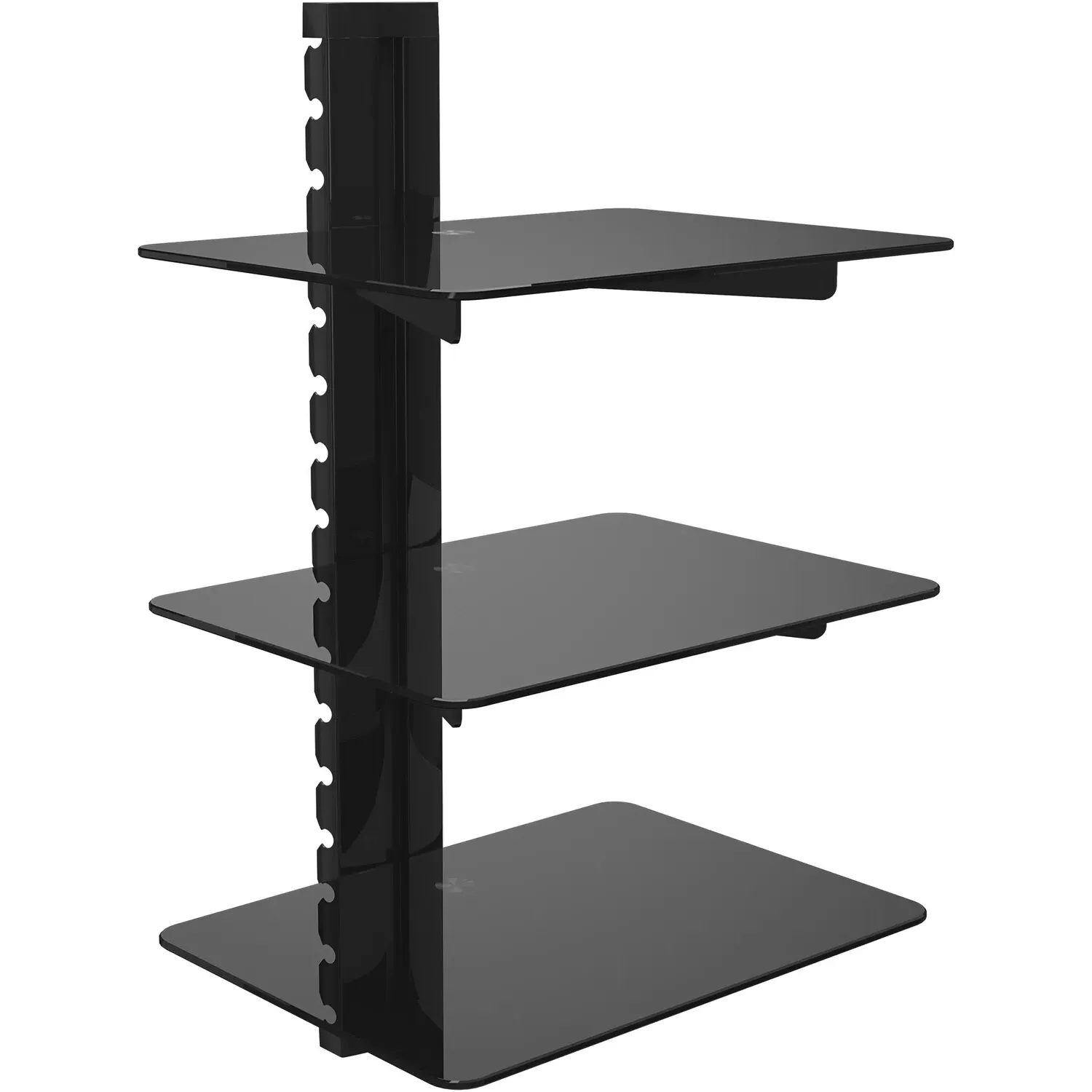 AVF 3 Shelf AV Unit - Black, Glass image