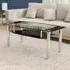 AVF Coffee Table with Shelf - Black, Glass