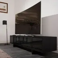 AVF Edge Drop Door TV Unit - Black