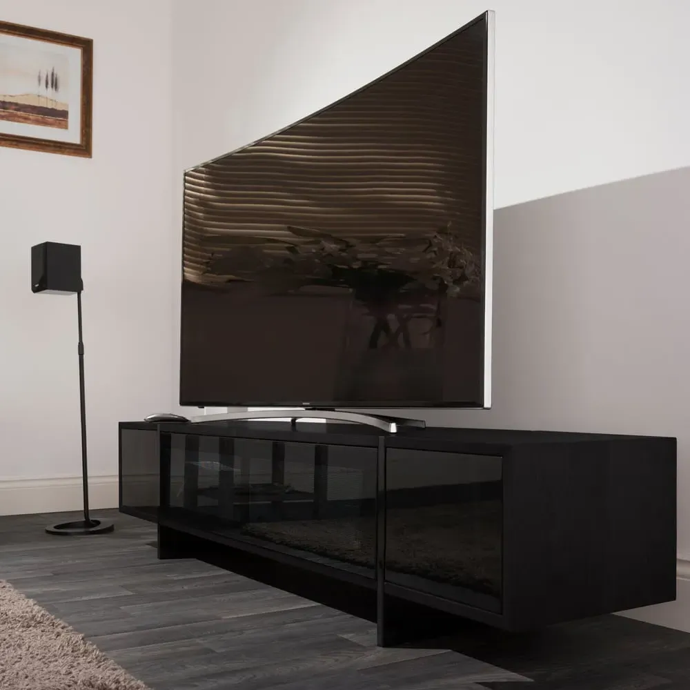 AVF Edge Drop Door TV Unit - Black image