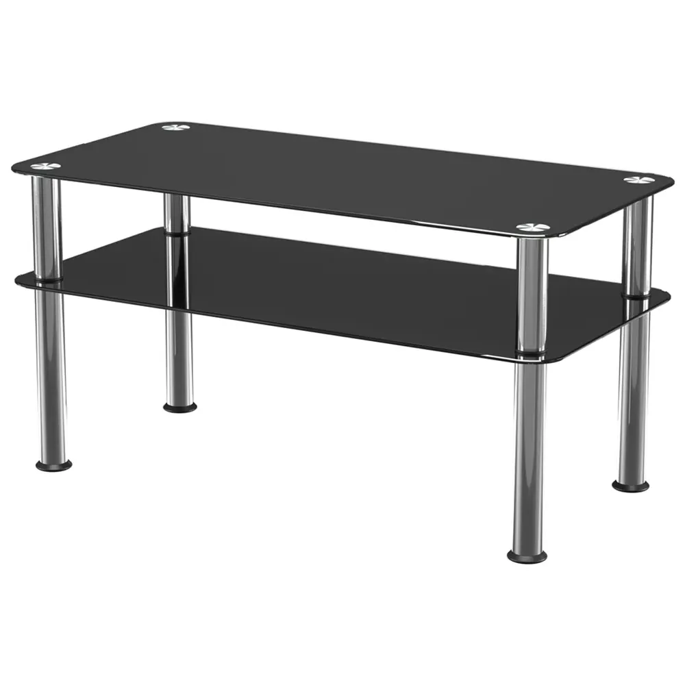Classic Coffee Table - Black, Glass