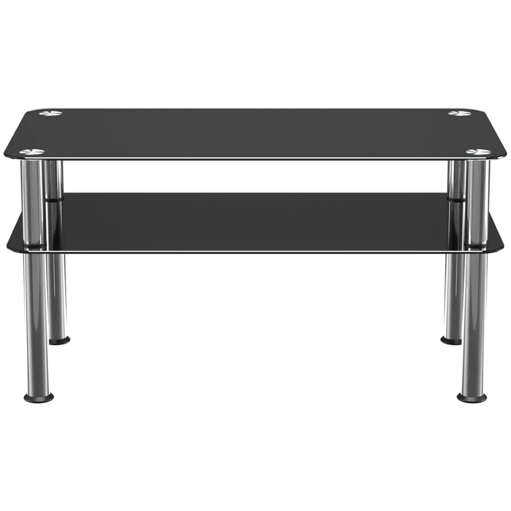 Classic Coffee Table - Black, Glass
