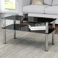 Classic Coffee Table - Black, Glass