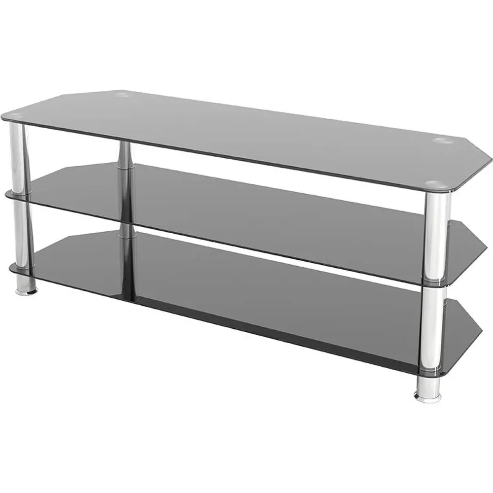 Corner TV Unit - Black, Glass