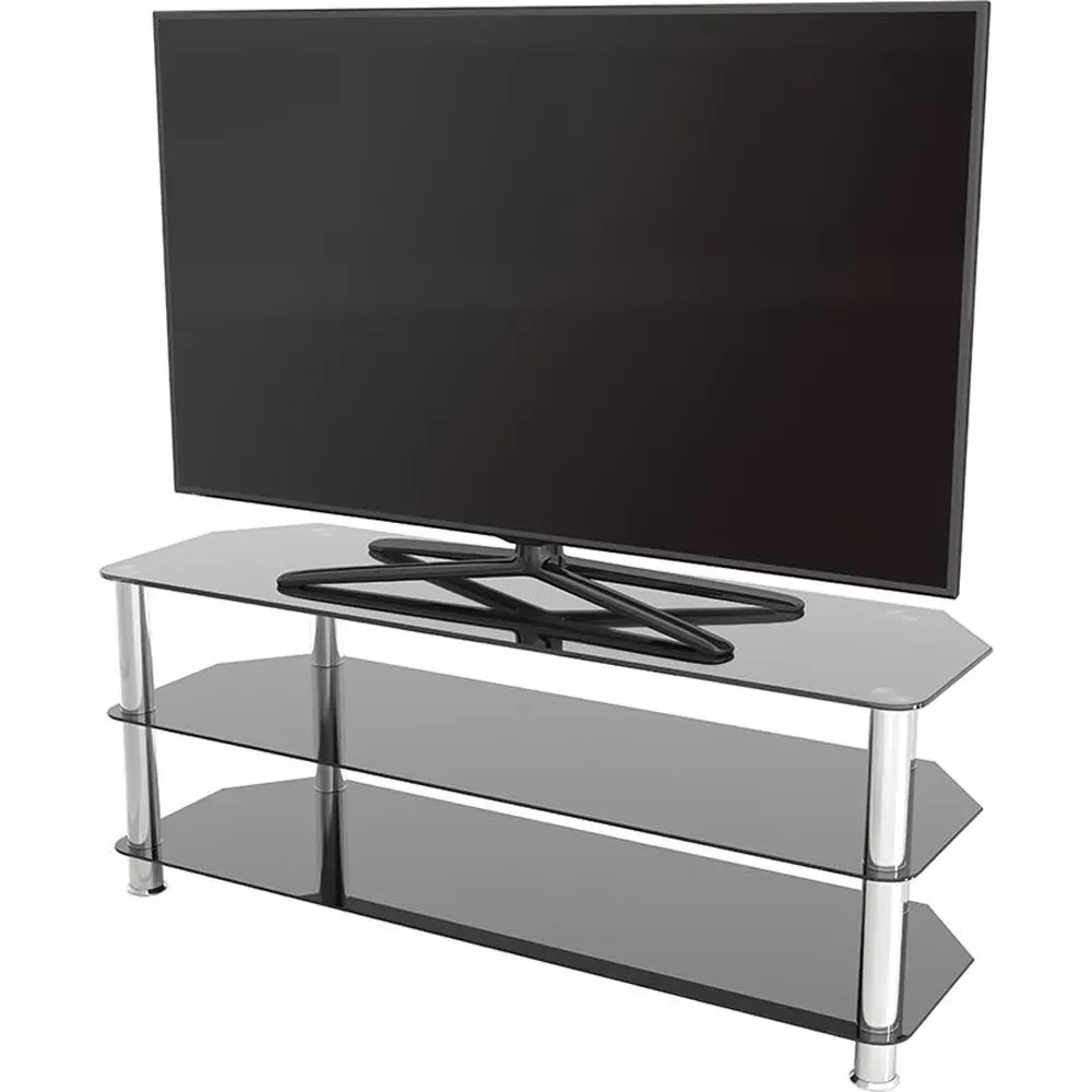 Corner TV Unit - Black, Glass