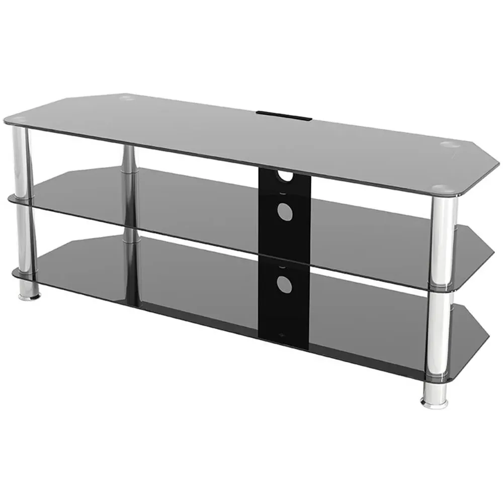Corner TV Unit - Black, Glass