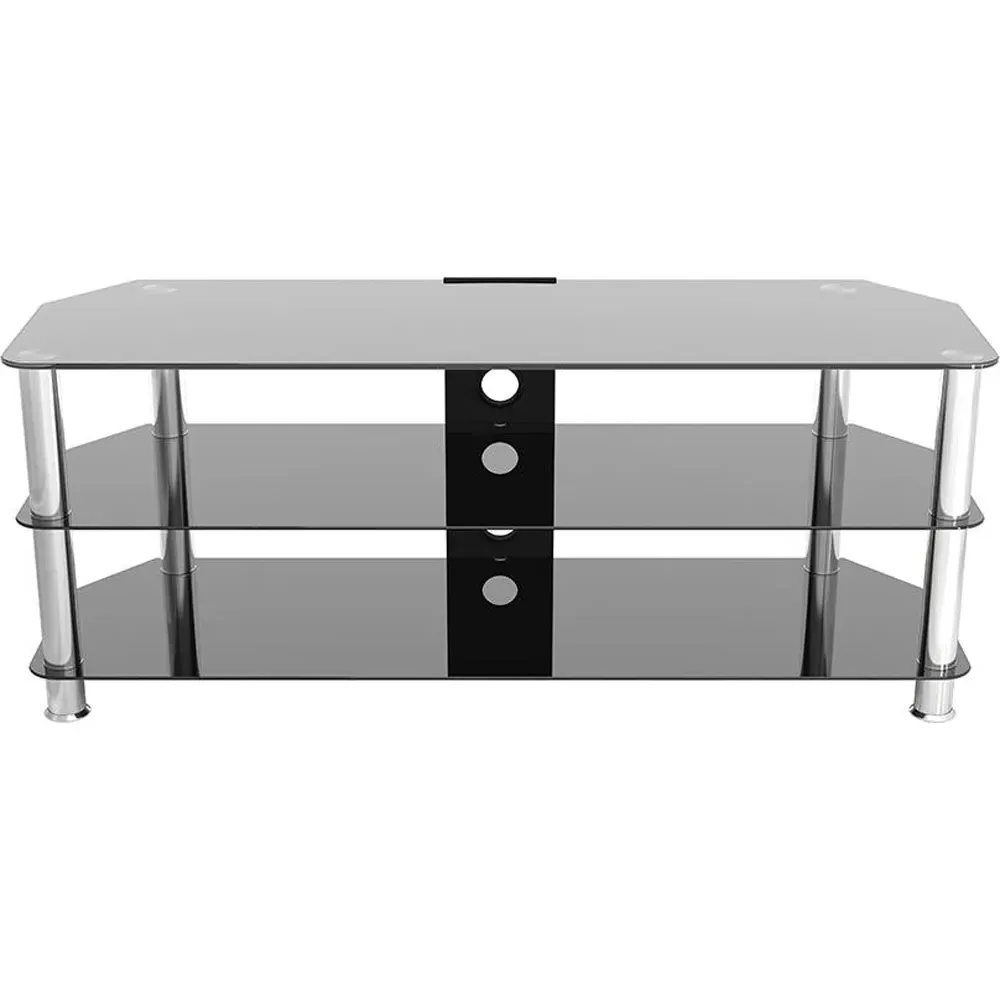 Corner TV Unit - Black, Glass