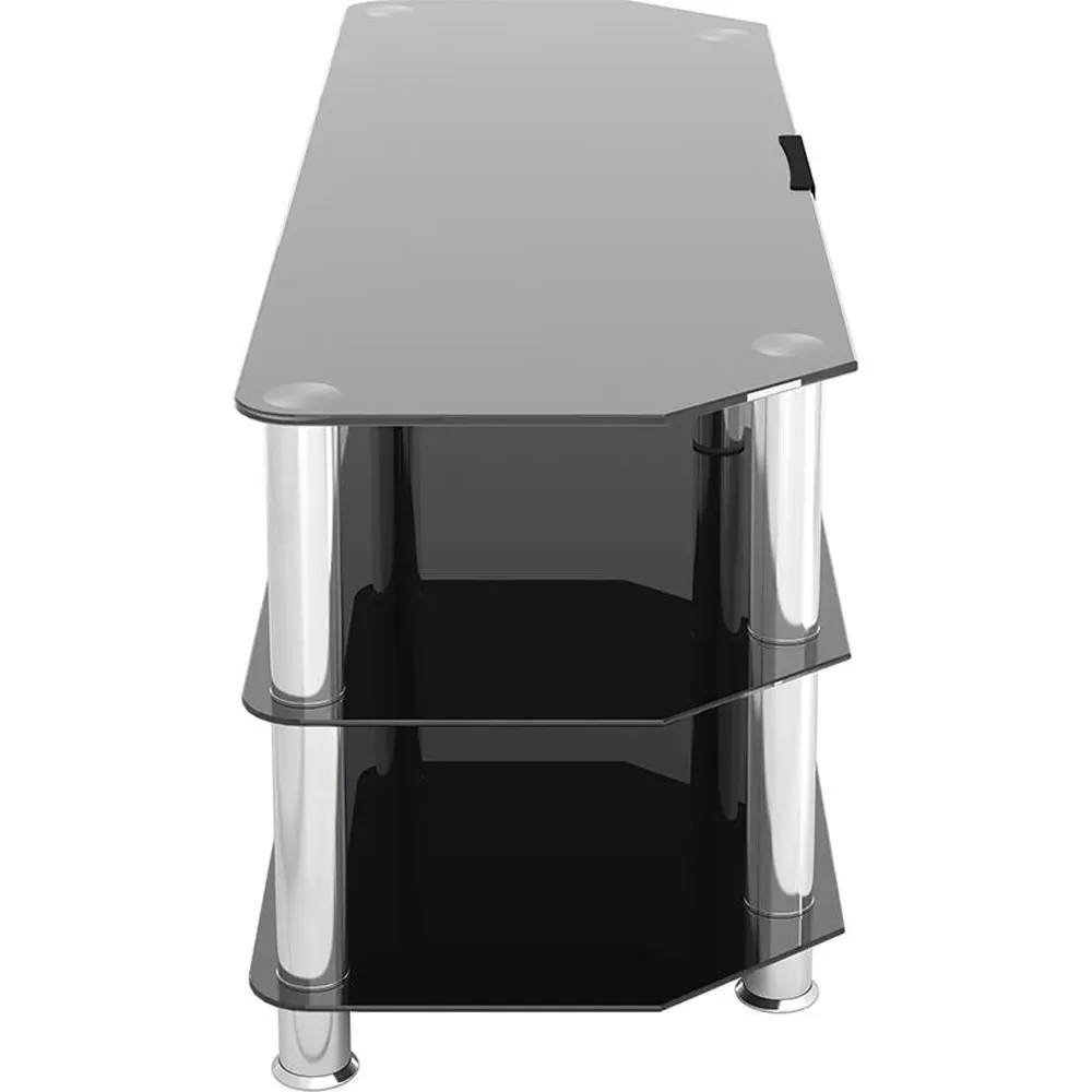 Corner TV Unit - Black, Glass