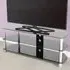 Corner TV Unit - Black, Glass