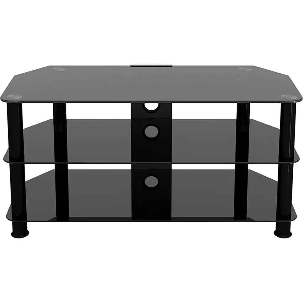 AVF 2 Shelf Corner TV Stand with Cable Management - Black