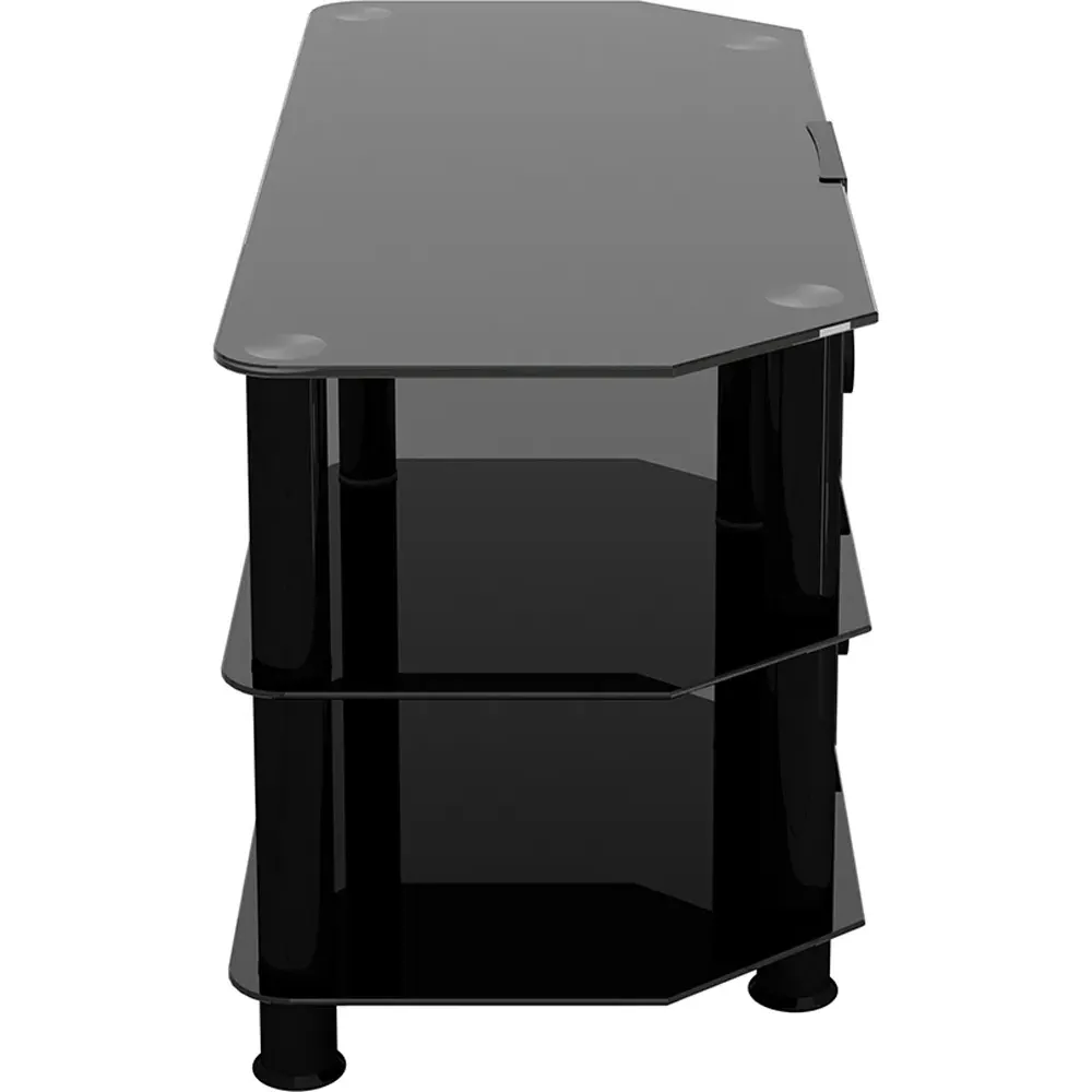 AVF 2 Shelf Corner TV Stand with Cable Management - Black