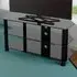 AVF 2 Shelf Corner TV Stand with Cable Management - Black