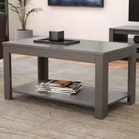 Calibre Coffee Table with Storage - Grey, Oak