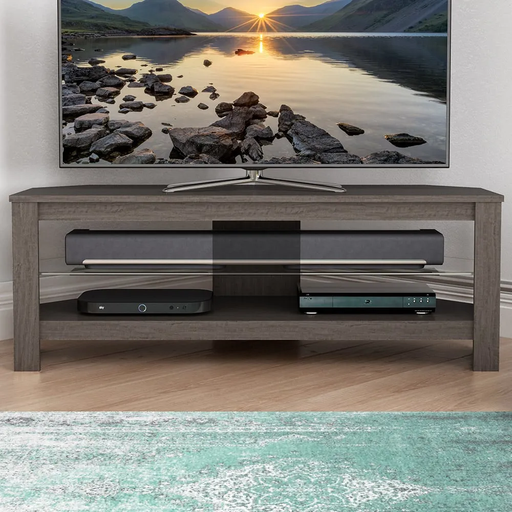Calibre Plus 2 Shelf TV Unit - Grey, Oak