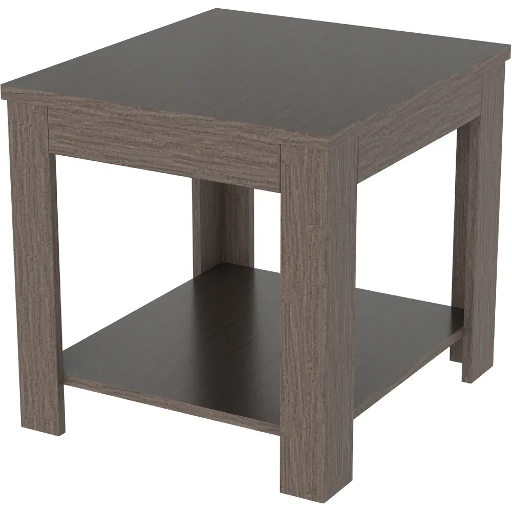 Calibre Side Table with Storage - Grey, Oak
