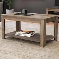 Calibre Single Shelf Coffee Table - Brown, Oak