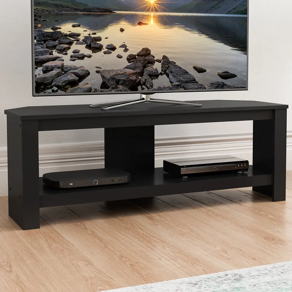 Calibre Single Shelf TV Unit - Black, Oak