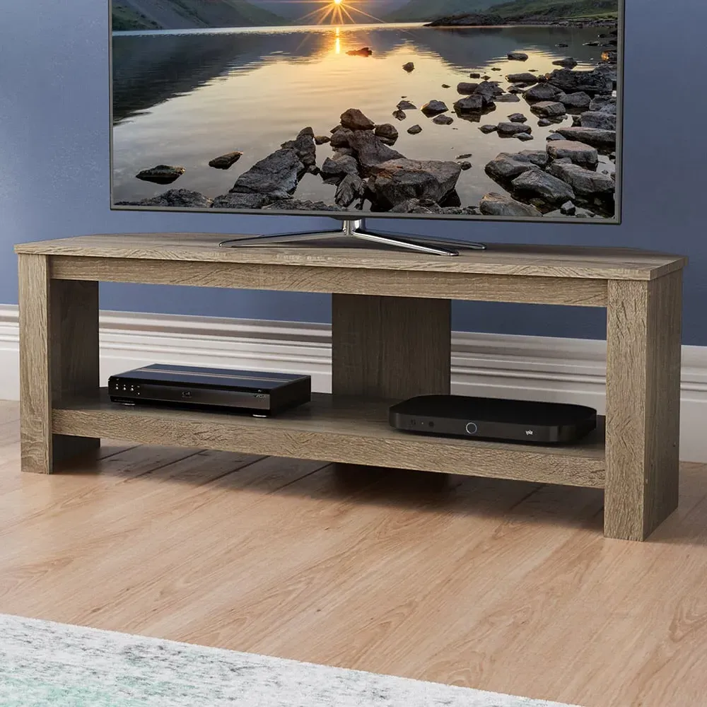 Calibre Single Shelf TV Unit - Brown, Oak