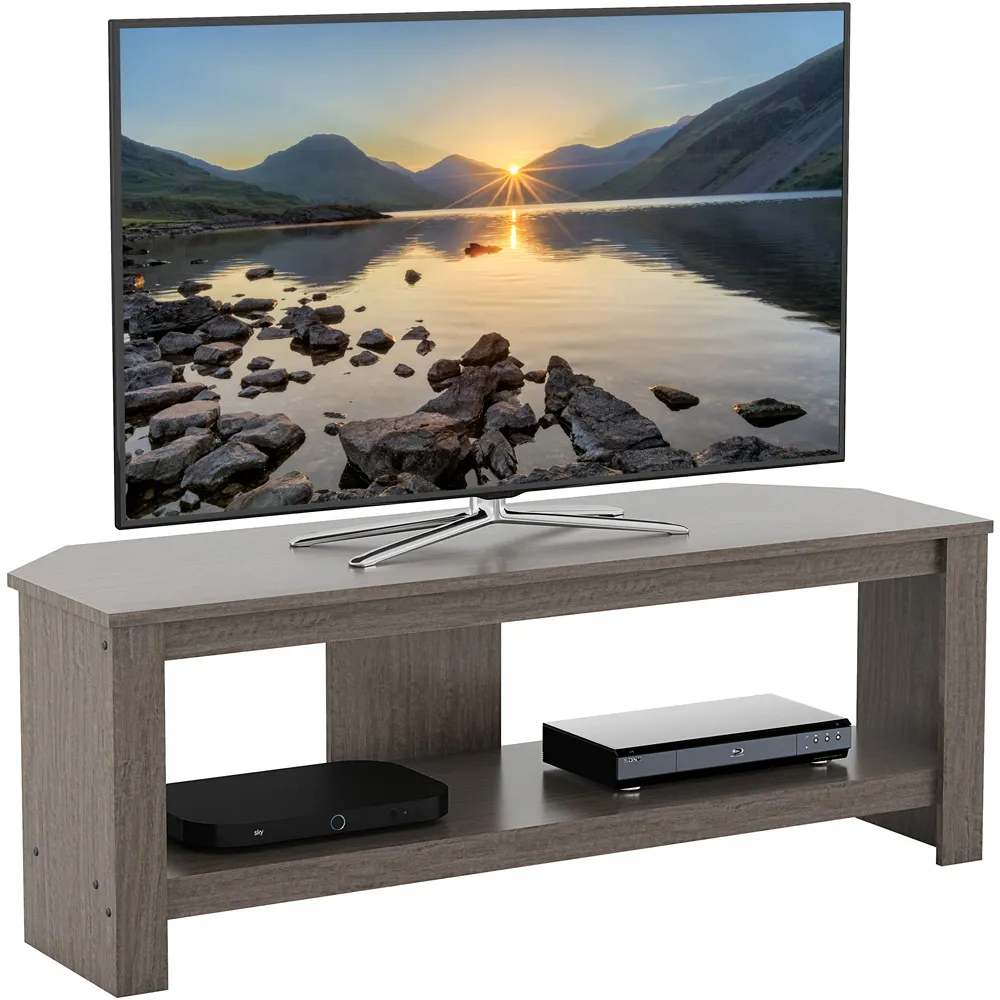 Calibre Single Shelf TV Unit - Grey, Oak