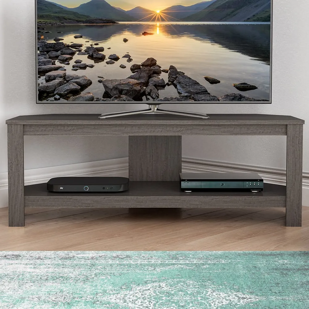 Calibre Single Shelf TV Unit - Grey, Oak