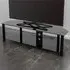 Classic 2 Shelf Corner TV Unit - Black, Glass